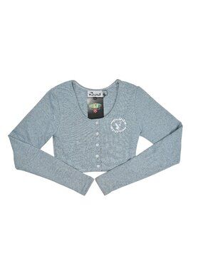 Omighty Cropped Cardigan in Blue